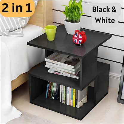 Modern Bedside Table with Storage | Rectangle Night Stand & Coffee Table